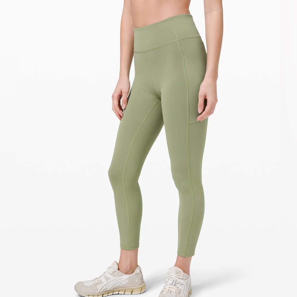 lululemon Invigorate High-Rise Tight 25” - Willow Green - Size 8